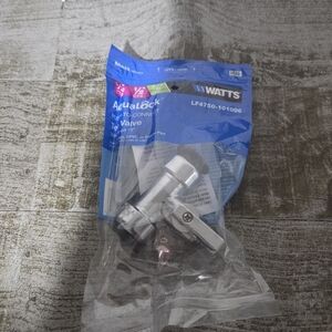 5 Watts Aqua Lock Push To Connect Tee Valve Compression 1/2" CTS x 3/8" CMP